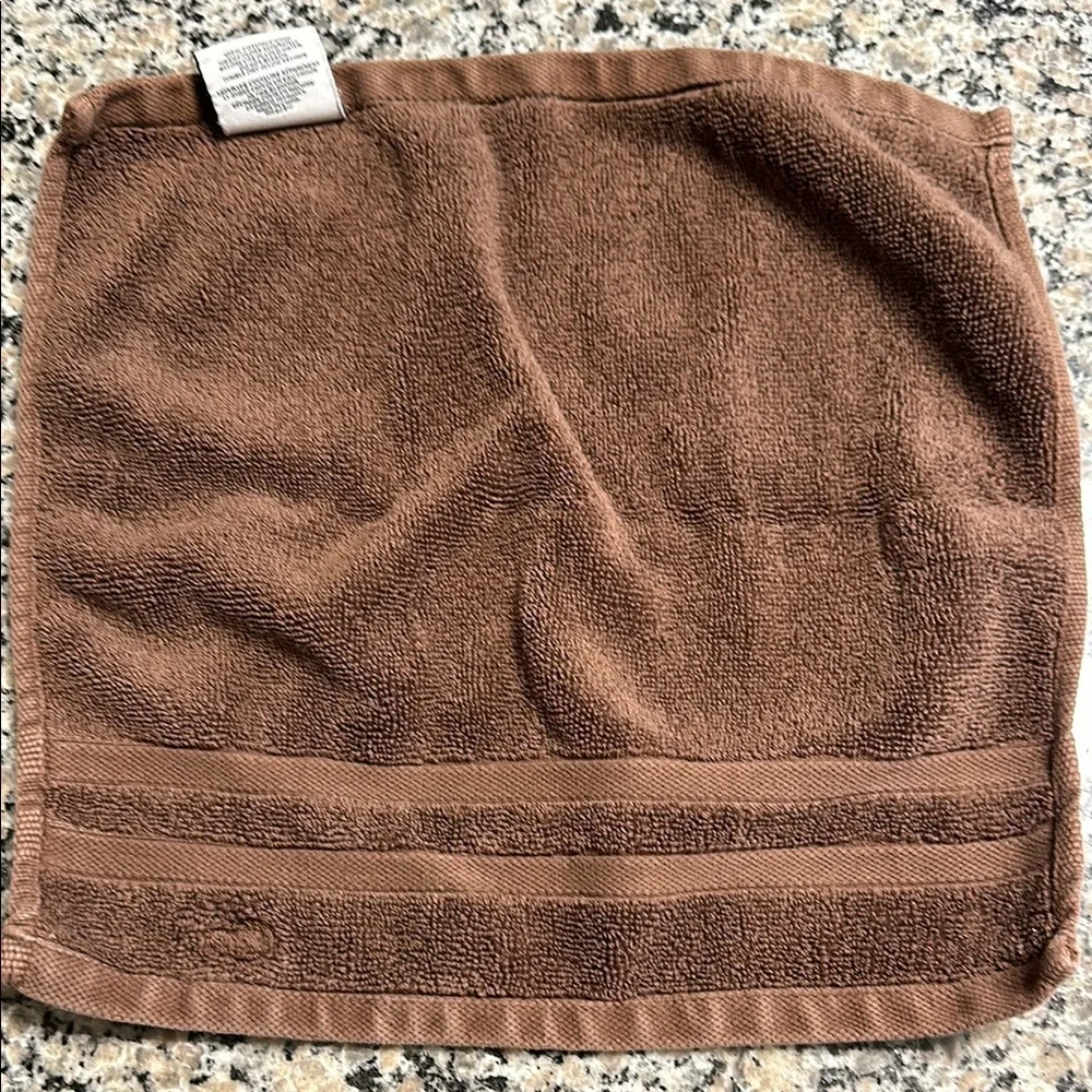 Lacoste Brown hand towel